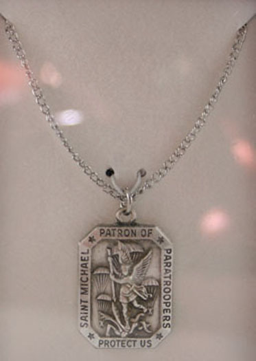St Michael Necklace *Silver* - 82nd Airborne Division Museum