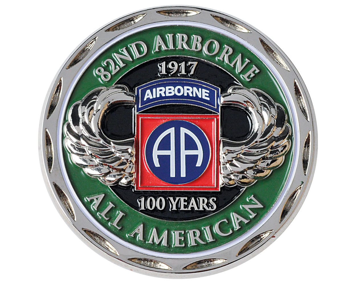 100 years 82nd Airborne Challenge Coin 