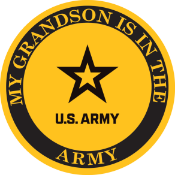 My Grandson is in the Army Decal