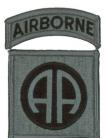 82d Patch ACU with tab with velcro