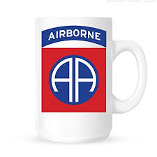 82nd Airborne 16 oz. Freedom Blue Travel Coffee Mug RTIC - ParatUSA