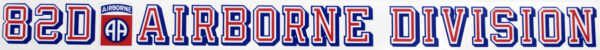 82d Airborne (2ft long) Decal