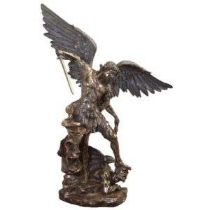 St MICHAEL BRONZE RESIN STATUE