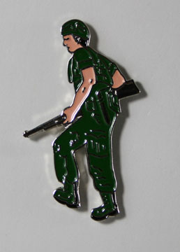 Soldier with Rifle Pin
