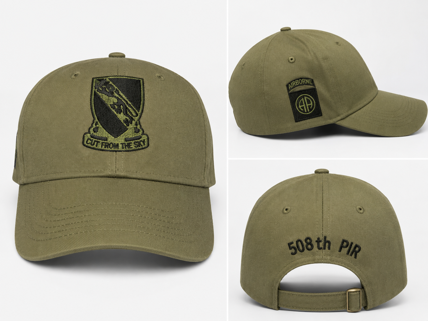 UNIT CAPS GREEN 508TH