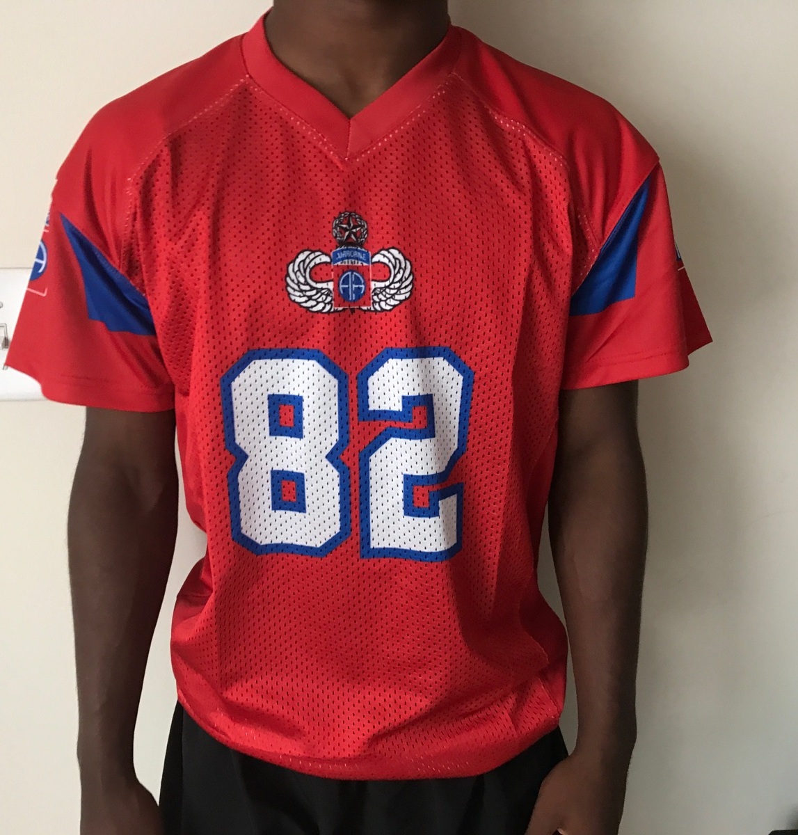 82nd airborne football jersey