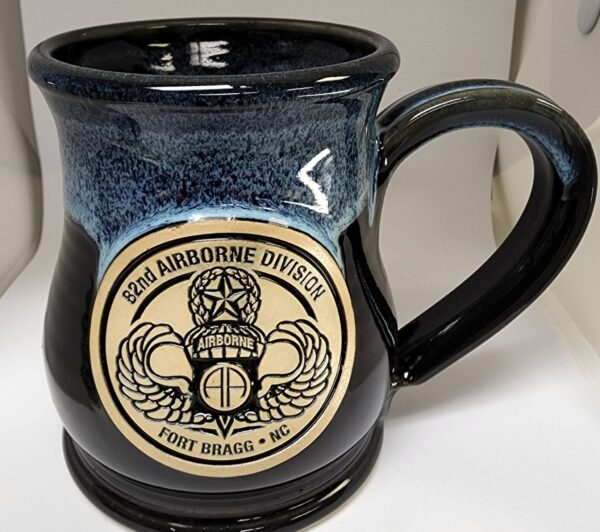 Black & Turquoise Pot Belly Mug