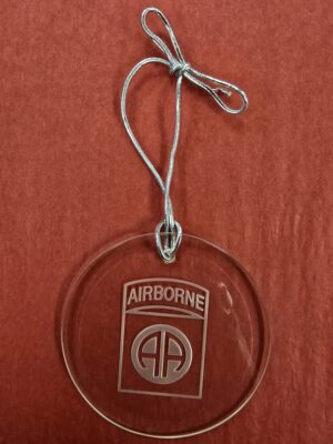 82ND ABN CLEAR ORNAMENT