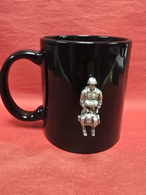 Black Marble Paratrooper Mug